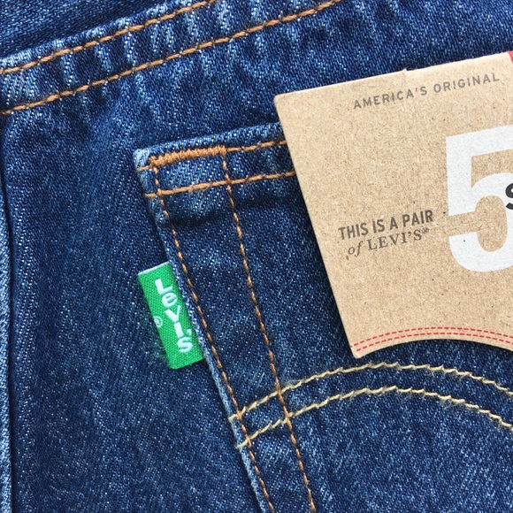 NWT Levi’s x Super Mario 501 Jean Shorts Blue 26 - Picture 11 of 15